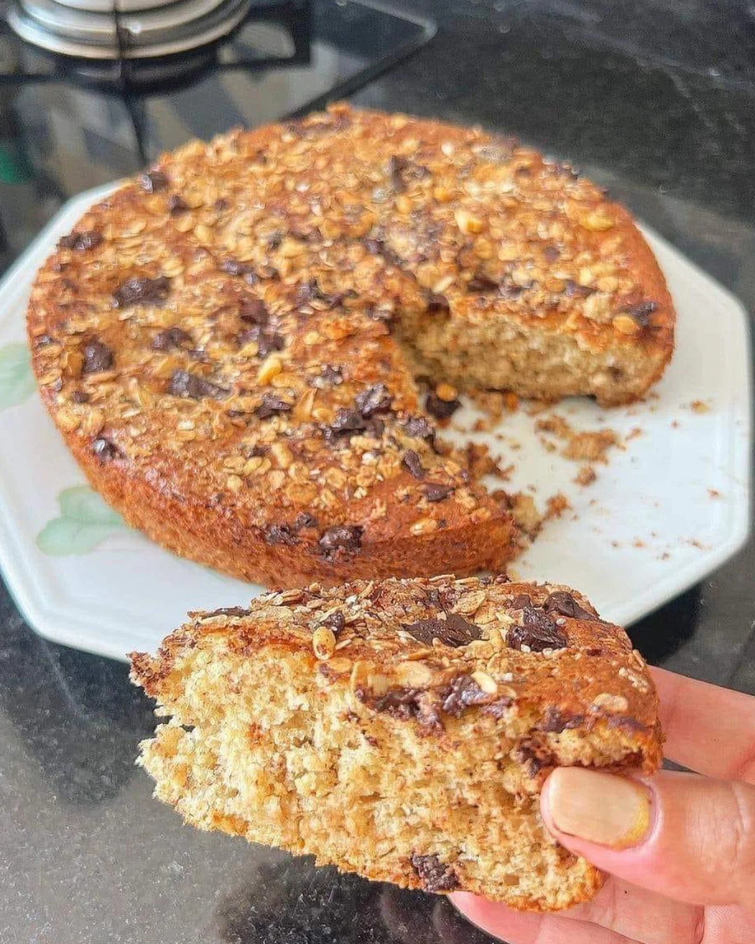 Chocolate oat cake